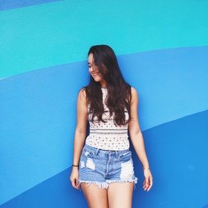 Frayed Denim Shorts PACSUN